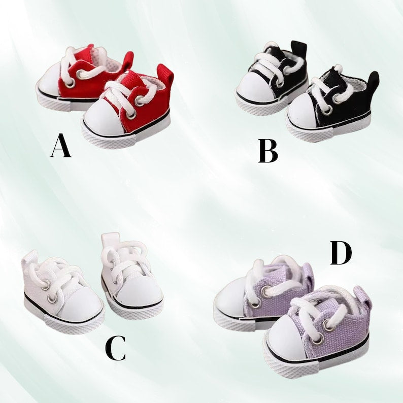 Mini Sports Shoes for Labubu, Stylish Sports Footwear for Collectible Figures, Toy Shoes for Doll